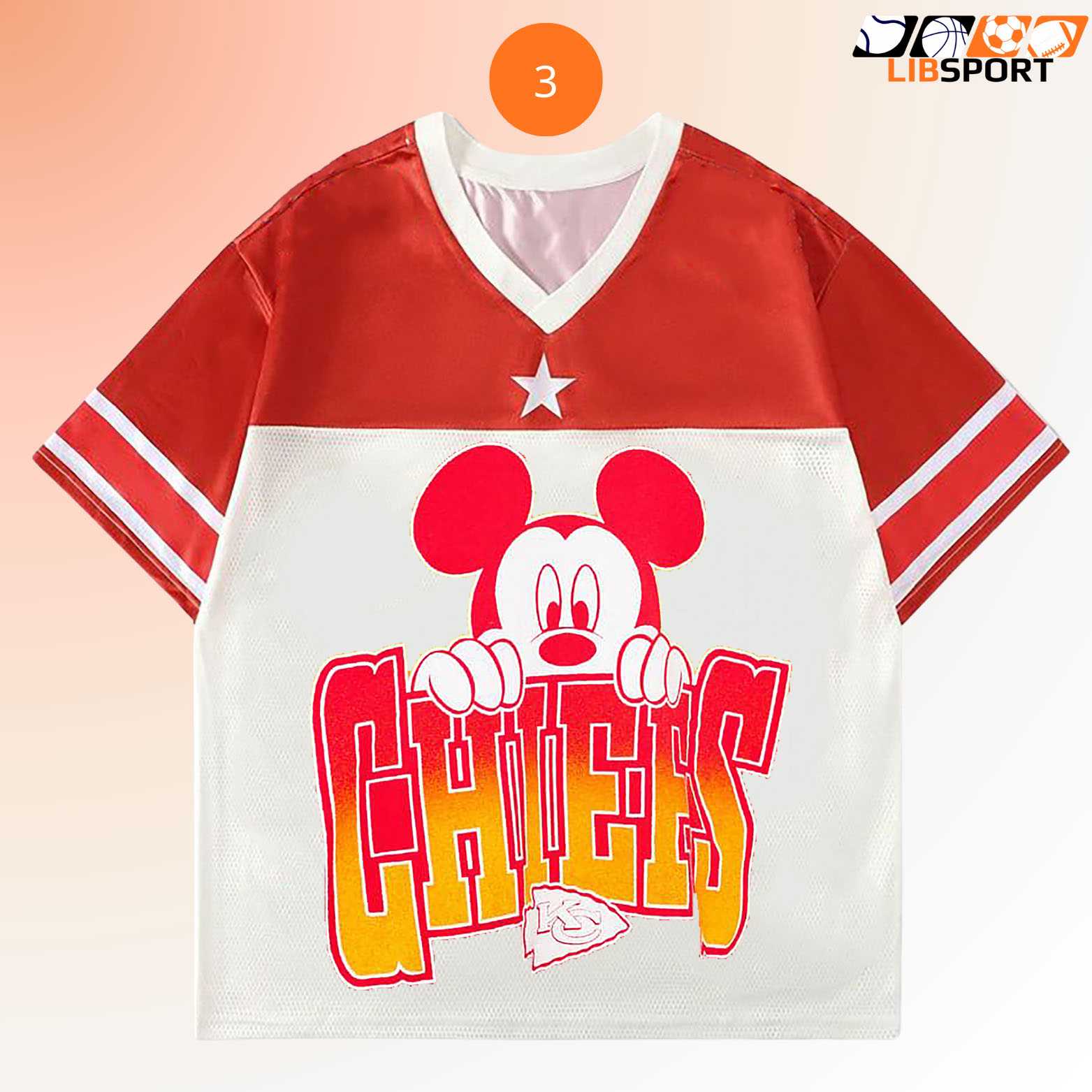 Kansas City Chiefs Disney Jersey, Mickey Mouse Football Shirt, Unisex Nfl Fan Tee